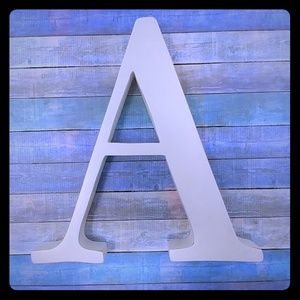 Pottery Barn Kids White Wall Letter A